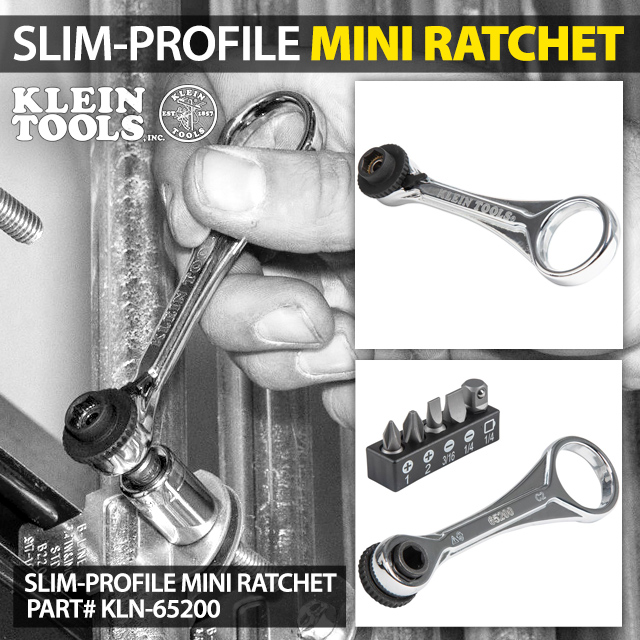 Klein Tools Slim-Profile Mini Ratchet